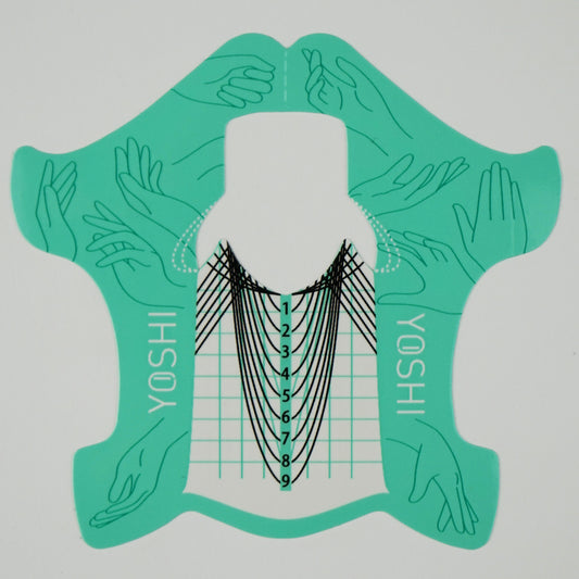 Nail extension template, 400 pieces, TURQUOISE