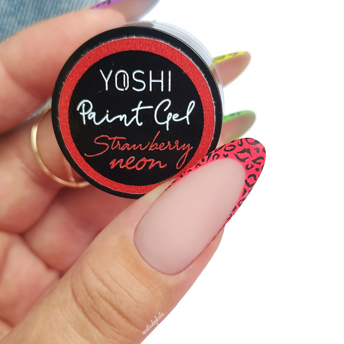 UV LED Paint Gel 5 ml – Strawberry Neon